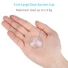 Pawfly Pack of 20 Clear Suction Cups 3 cm PVC