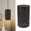 Modern Lampshade Metal Cylindrical Hollow Out E27 E26 Lamp Shade