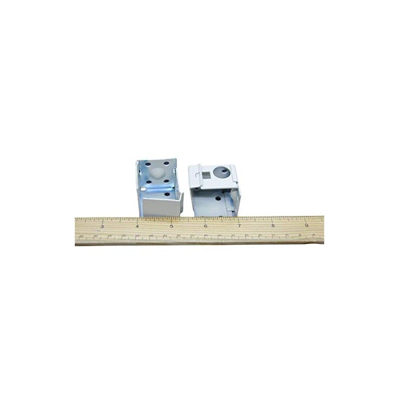 HomeAmore Metal Horizontal Mini Blind Brackets 1" X 1" (1set