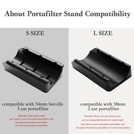 Portafilter Holder For 54mm 3 Ear,Portafilter Stand Compatible with Breville Espresso Machine,Espresso Accessories For Coffee Lover and Coffee Bar,Espresso Station Organizer