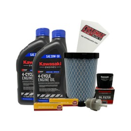 Cyclemax Tune Up Kit 20W-50 with Spark Plugs compatible with Kawasaki 99969-6570 compatible with FT651V FT691V FT730V
