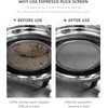 MHW-3BOMBER 58.5mm Espresso Puck Screen with Round Hole Metal Espresso