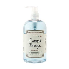 Stonewall Kitchen Coastal Breeze Hand Soap, Enriched with Vitamins, Beautiful Container with Pump, 16.9 Ounces