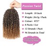 Samtress Pre-twisted Passion Twist Hair 10 Inch Short Passion Twist