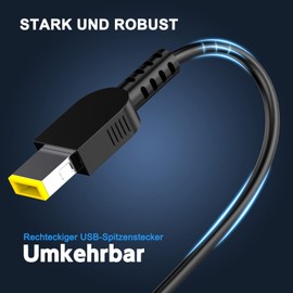 65W Lenovo Ladekabel Laptop USB 20V 3,25A für Lenovo Netzteil Thinkpad T440 T440S T450 T450S T460 T470 T470S E560 E570 L470 L440 X270 X250 Ideapad Yoga 11 11S Flex 2 3 Ladegerät