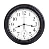 16 Inch Large Outdoor Clock Waterproof with Thermometer - Vintage