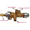 Brass Safety Valve Main Control Kit Heater Pilot Burner Assembly