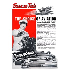 Snap-On Tools 1943 Aviation Tools Vintage-Style Poster
