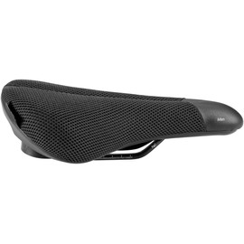 Terry Fisio ClimaVent Gel Men Saddle with Light FeC Steel Frame and ClimaVent Outer Material in Black, Seat Width: 9 cm - 12 cm, 423 003 70