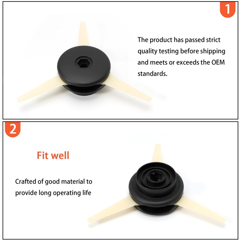 GNXfixt 2 x grass trimmer head for Polycut 6-3 replacement