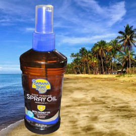 Banana Boat New BANANA BOAT Deep Tanning Spray Oil with Coconut Oil, SPF 4, 8 fl oz