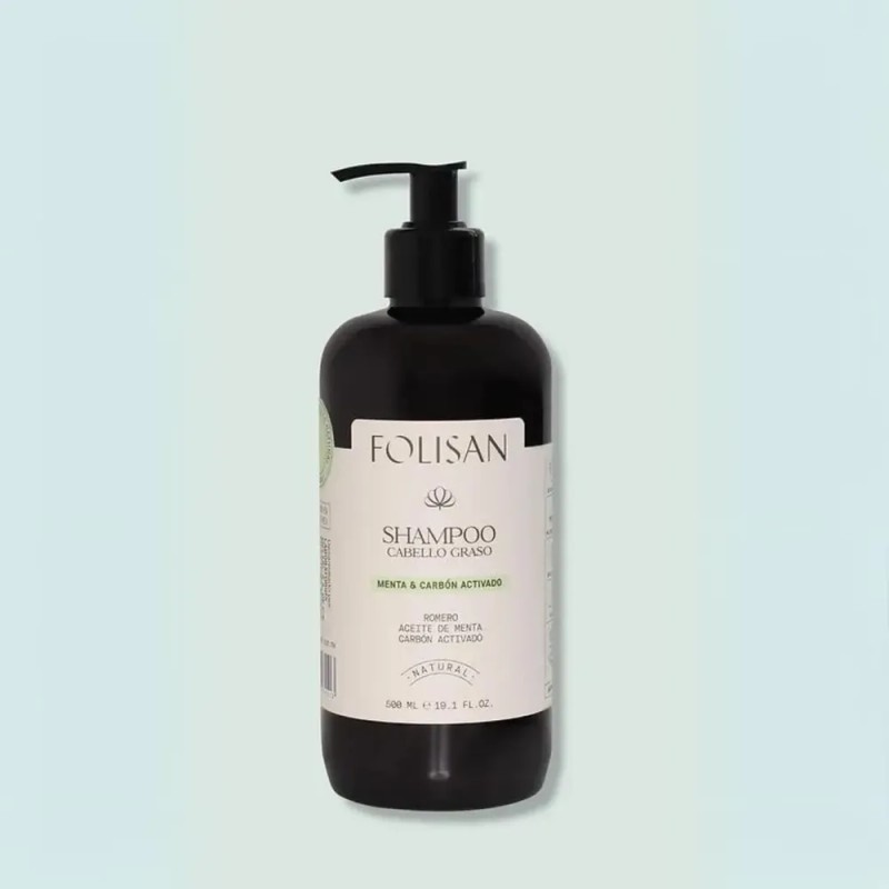 Shampoo Cabello Graso Anticaída Folisan 500ml Menta