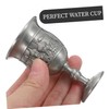 Mobestech Goblet Creative Metal Chalice for Weddings Home Decor Medieval