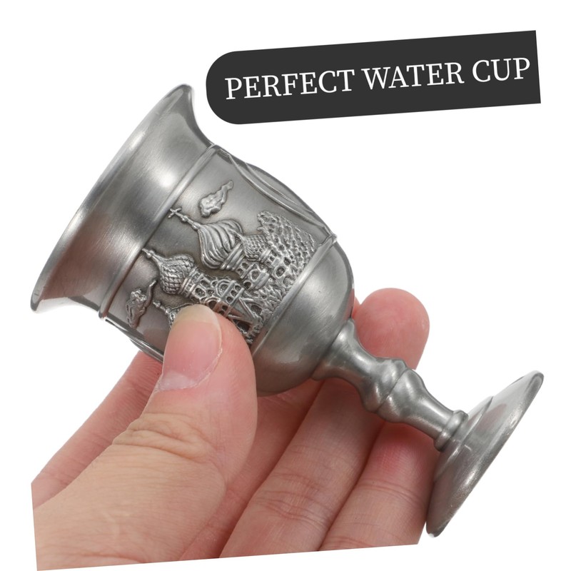 Mobestech Goblet Creative Metal Chalice for Weddings Home Decor Medieval
