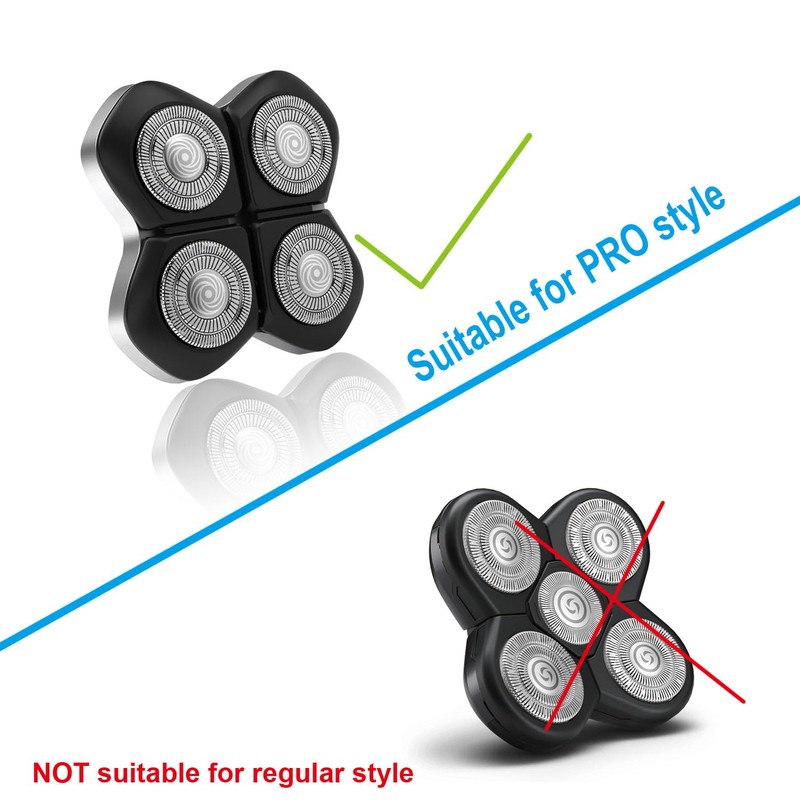 4PCS Double Ring Replacement Blades Compatible with FREEBIRD Flexseries Pro