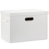 Graciadeco Large 17" 36 Quart Collapsible Stackable Storage Bins with
