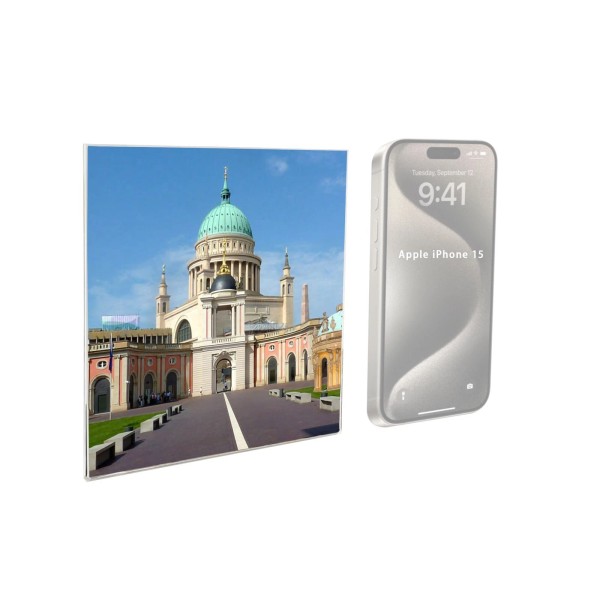 FixtureDisplays 5.5X5.5" Clear Acrylic Frame Picture Literature Sign Holder Adhesive