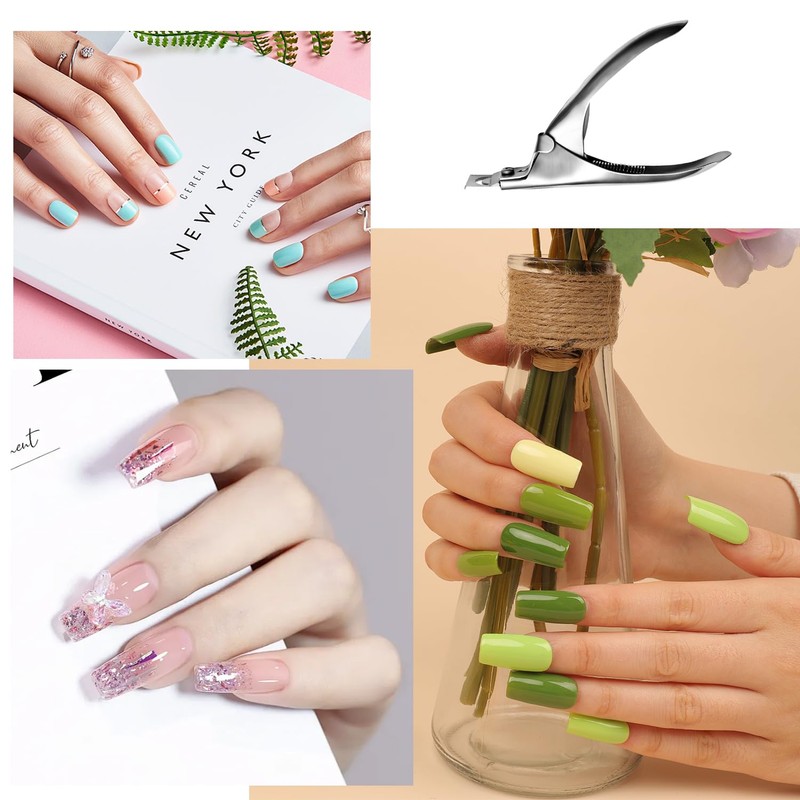 Professional Stainless Steel False Nail Tip Clipper - Nail Extension