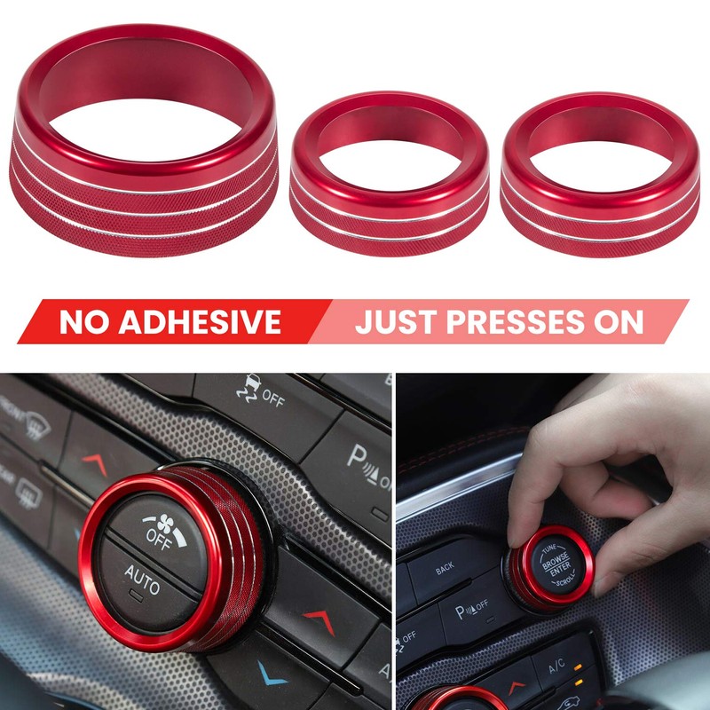 For Dodge Challenger Charger 2015-2021 Interior Accessories Decoration Steering Wheel