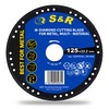 S&R Cutting Disc Multi-Material 125 mm x 22.2 mm, Multi