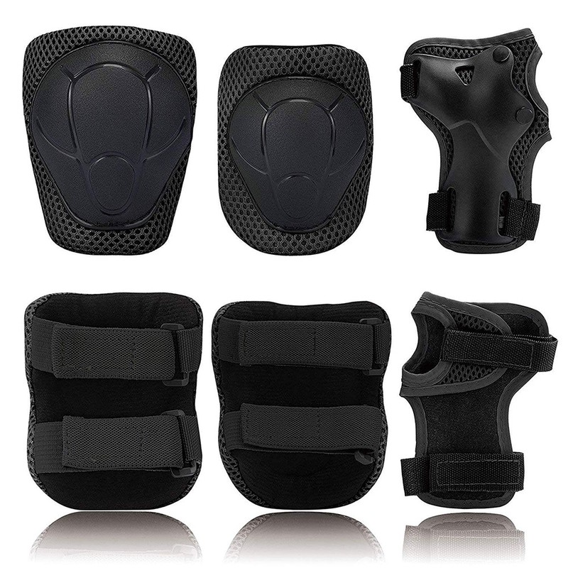 7 Pcs Skateboard Helmet Protector Set Elbow Wrist Knee Pads