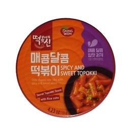[Dong Won] God of Topokki Bowl Cheese Hot& Spicy Sweet & Spicy (120g/each) (Sweet & Spicy, 3)