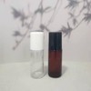 2 Pcs Brown 50ml Glass Essential Oil Roller Bottles Refillable