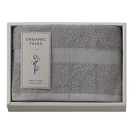 Stylem Takisada-Osaka ALE2315GY Bath Towel, Gift, Organic, 13.4 x 39.4 inches (34 x 100 cm), Compact, Organic Tales, Gray, Made in Japan