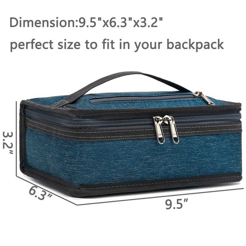 FlowFly Small Insulated Lunch box Portable Soft Bag Mini Cooler