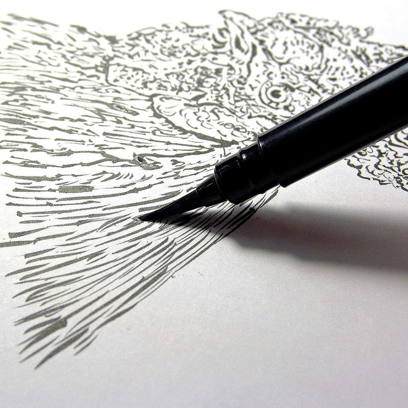Pentel Arts Pocket Brush - Brush Pen - Pack of