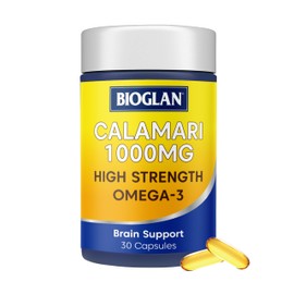 Bioglan Calamari Gold Higher Concentration of Omega-3 DHA (Docosahexaenoic Acid) in Each Capsule Than Standard 1000mg Fish & Krill Oil Capsules Combined, 30 Count