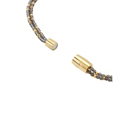 Natural stone necklace for women Breil 316L steel gold magnetic system collection TJ3683., Stainless Steel