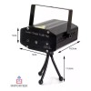 Importeek 5pz Proyector Laser Luz Led Audioritmico Color Figuras +