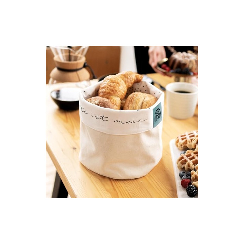 Graphic Workshop Fabric Basket Made of 100% Cotton | Bread