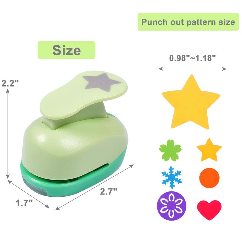 UCEC Paper Punches for Crafting, Hole Punch for Kids, 1
