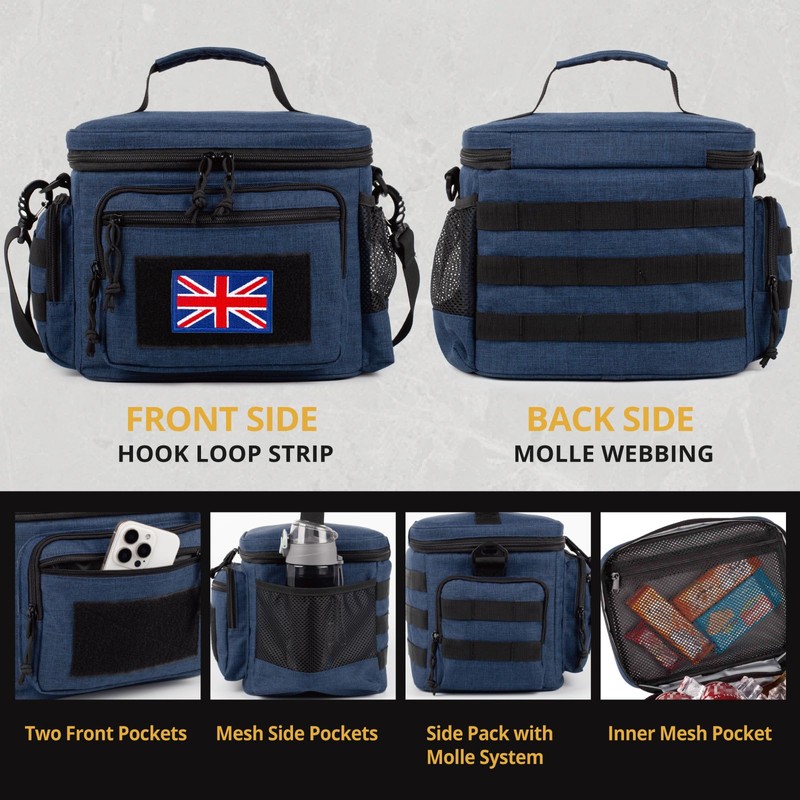 Tactical Lunch Bag for Men, Insulated Leakproof Lunch Box for