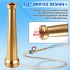 AquaNPT Brass Fire Equipment Hose Nozzle, 1-1/2" NST (NH) Fire
