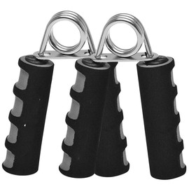 2 Pack Hand Grip Strengthener Set,Finger Gripper- Soft Foam Hand Exerciser for Quickly Increasing Wrist Forearm and Finger Strength - Color: Black