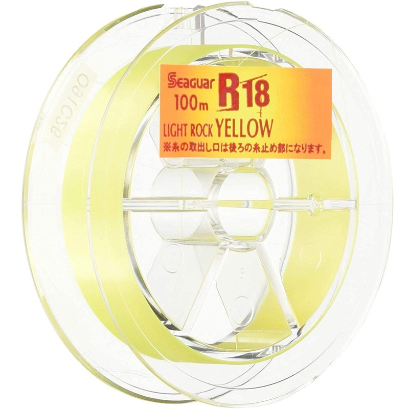 Kureha Seaguar R-18 Line, Light Rock Yellow, 328.4 ft (100
