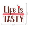 MightySkins Life is Tasty Peel and Stick Art Removable Cute