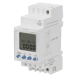 TH-35 LCD Digital Timer, DIN Rail, 1 Channel, 52 Programmes