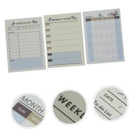 VILLFUL 6pack Daily Desk Notepad Planner To-do List Tear-off Memo Pad for Planning Weekly for Students