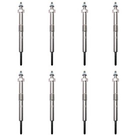 Wellman Glow Plugs Fast Start Glowplugs Set of 8 compatible with 06-11 GMC & Chevy 3500 & 2500 6.6L DURAMAX LLY & LBZ