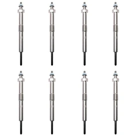 Wellman Glow Plugs Fast Start Glowplugs Set of 8 compatible with 06-11 GMC & Chevy 3500 & 2500 6.6L DURAMAX LLY & LBZ