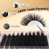 Eyelash Extension Kit Thick Lash Clusters Kit 10-18mm Fluffy Clusters