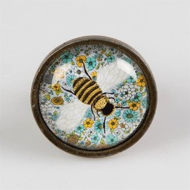 Sass & Belle Summer Floral Bee Drawer Knob