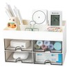 TAIHE Desk Organiser, Multifunctional Desk Organiser with 4 Drawers, 4