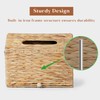 Water Hyacinth Hand Towel Box Cover Compatible with Disposable Paper