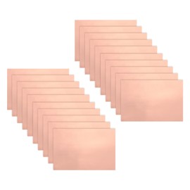 MECCANIXITY 20Pcs Copper Foil Tape Conductive Adhesive, 8"(200mm) Width x 12"(300mm) Length, 0.05mm Thickness, Slug Shielding Barrier for Slug Stained Glass Guitars Soldering Garden