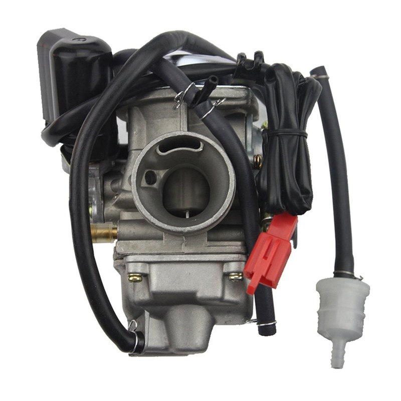 GOOFIT PD24J Carburetor 24mm Carb for 4 Stroke GY6 125cc